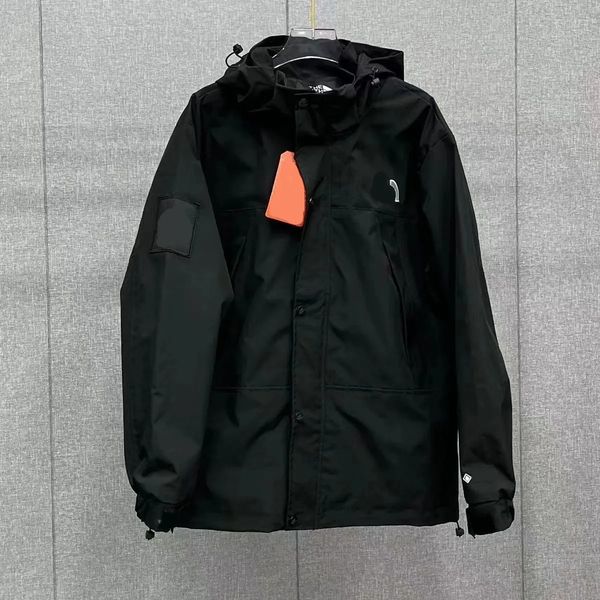 

designer men's jacket spring and autumn couple jacket fashion hooded jacket sports windproof casual zipper jacket men's jacket, Black;brown