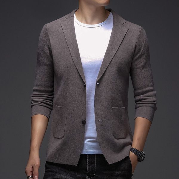 

men's sweaters knitted cardigan buttonless casual comfortable and versatile man clothes coats jacket 230831, White;black