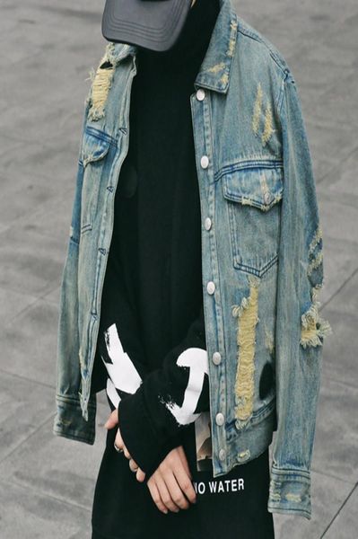 

jeans jacket mens jackets and coats denim jacket mens hole clothes cotton jeans jacket c11087318874, Black;brown
