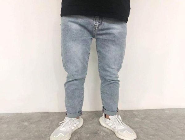 

men039s wear spring and autumn versatile casual washed jeans middle age straight tube loose long pants fashion12363321039377, Blue