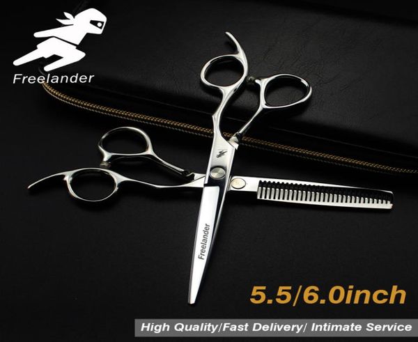 

5560quot silver japanese hair scissors japan 440c hairdressing scissors thinning shears hairdresser shaver haircut 6800908
