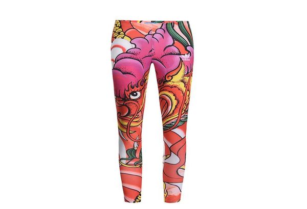 

originals rita ora dragon print leggings a96217 women leggings6781955, Black