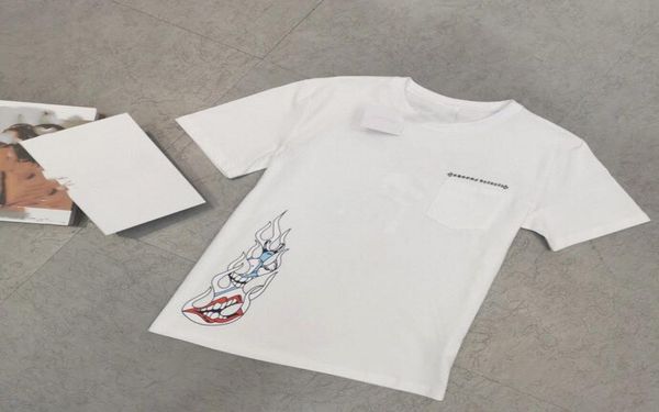 

ch crowe men039s women039s new spring and summer 21 printed letter graffiti cartoon villain short sleeve crew neck casual t9380572, Black;gray