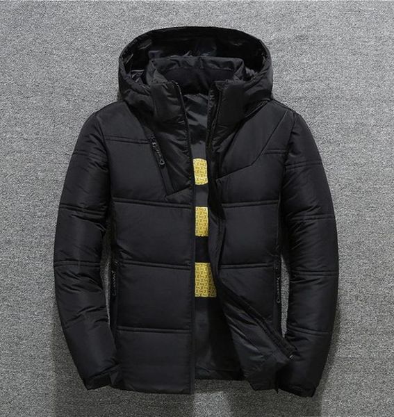 

new north the winter clothing men down jackets parka keep warm down coat softshell hats thick outdoor outerwear face mens jacket m5581603, Black
