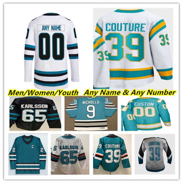 

san jose hockey jerseys erik karlsson logan couture tomas hertl timo meier alexander barabanov kevin labanc nico sturm james reimer noah gre, Black;red