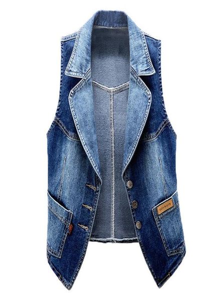 

women039s vests singlebreasted denim vest jacket women39s autumn sleeveless jeans waistcoat women jean coat short jackets l9189175, Black;white