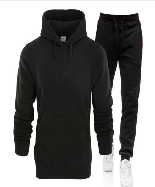 

winter autumn men hoodies and jacket joggers sweatpants man printing suits sportwear tracksuit fight color sweatshirt1473038, Black