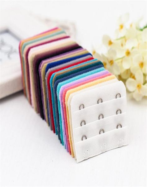

new women 3 rows 3 hooks bra extenders intimates accessories back buckle clasp strap sewing notion tools1135210, Black;white