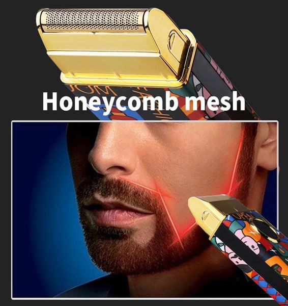 

kmrs7098 shaver blades new youth edition retro graffiti no washing electric razors318s4630658