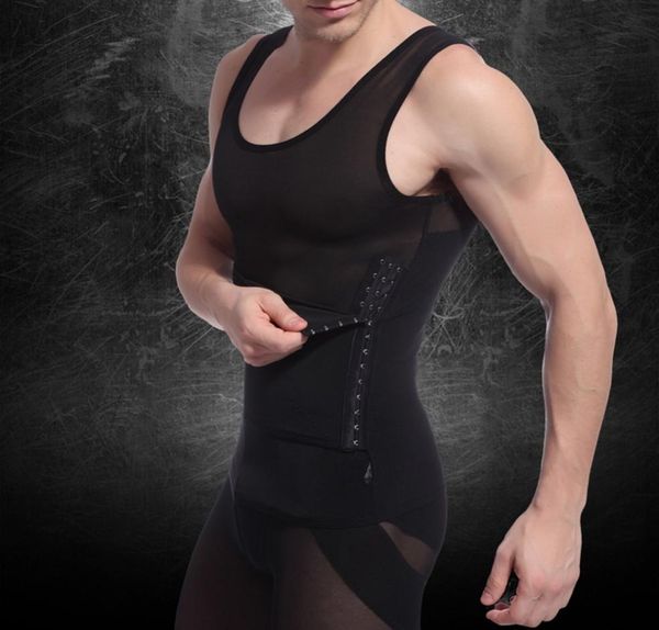 

mens body slimming tummy waist belly corsets girdle shapewear underwear shaper 2017 7471062, Black;brown