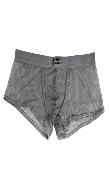 

underpants underwear men boxer solid color low waist transparent boxers comfort breathable thin calzoncillos hombre 20221410371, Black;white