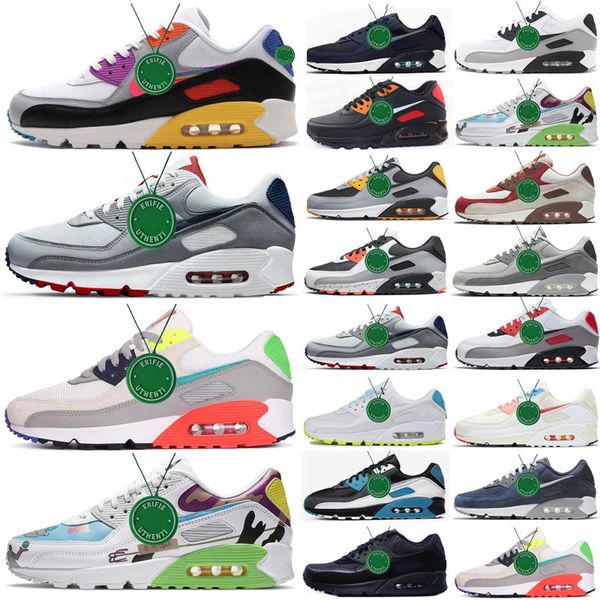 

air cushion 90 men running shoes supernova bred camo orange green infrared triple white black volt yellow viotech univeristy red maxs 90s sp