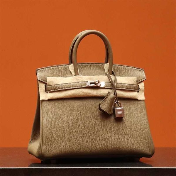 

fashion luxury women bag hand-stitched origin y master handmade handheld women's bag togo litchi pattern calfskin genuine c18 elephant