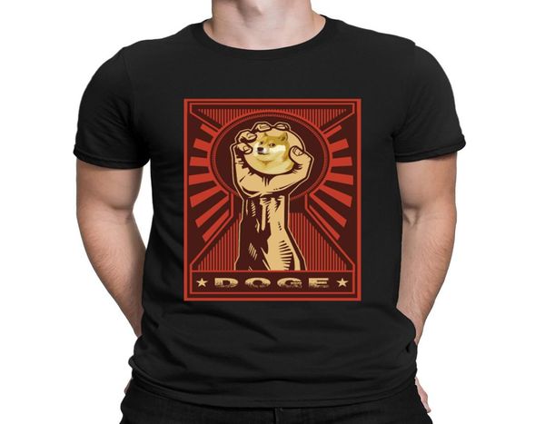 

dogecoin propaganda fist tshirt building customized crazy trendy men039s tshirt spring letters big sizes hiphop1714558, White;black