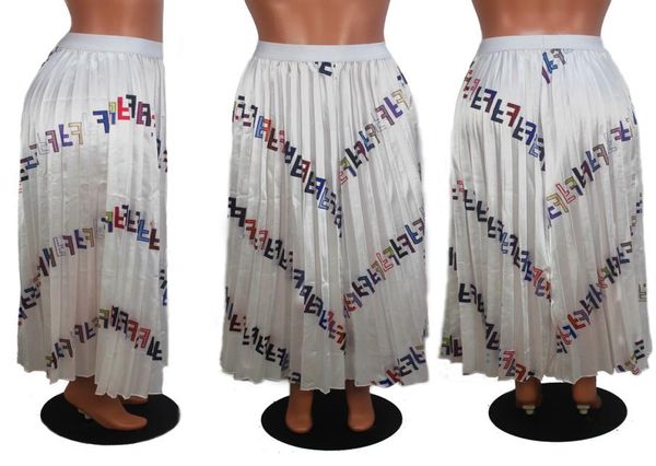 

women039s skirt letter printed pleated skirt loose and comfortable fashion casual classics and easy matching fashion joker1237454, Black