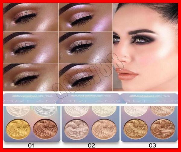 

2019 cmaadu face makeup highlighter 4 colors mini dream highlight palette eyeshadow high lighting shimmer glitter face cosmetics6263902