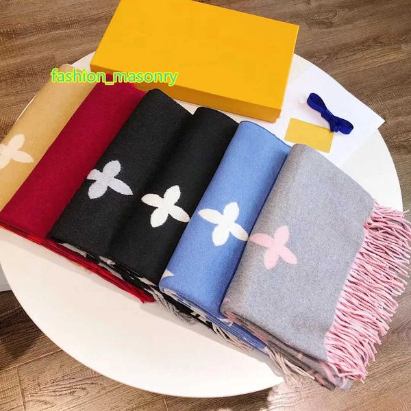 

designer cashmere scarf for men and women autumn and winter warm classic business scarves, Blue;gray