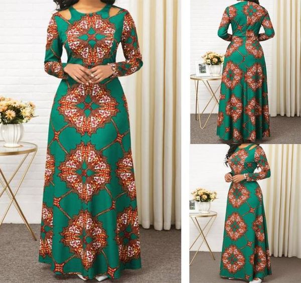 

2020 slim summer dress women robe africaine bazin fashion ethnic print evening dress ankara ladies dress kanga african clothes6122676, Red