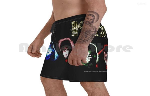 

men039s shorts kiss solo arttogether beach men pants swimwear fan art band music kissmen039s men039smen039s heat222104018, White;black