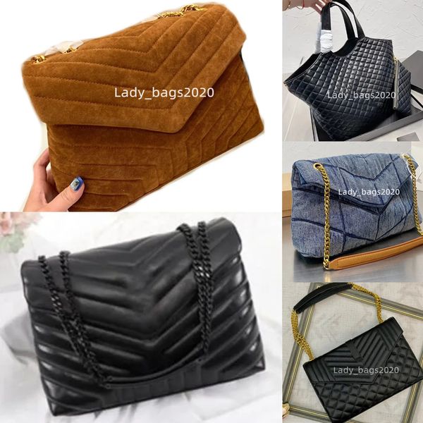 

women bag puffer nubuck leather shoulder handbag washed denim luxurys designers women jeans tote icare maxi purse frosted cowhide cowboy mes