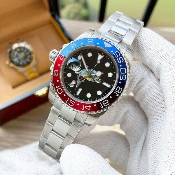 

stainless mens strap automatic wristwatches wristwatch mechanical sapphire steel watches waterproof movement watch 40mm watch gold pffrq, Slivery;brown