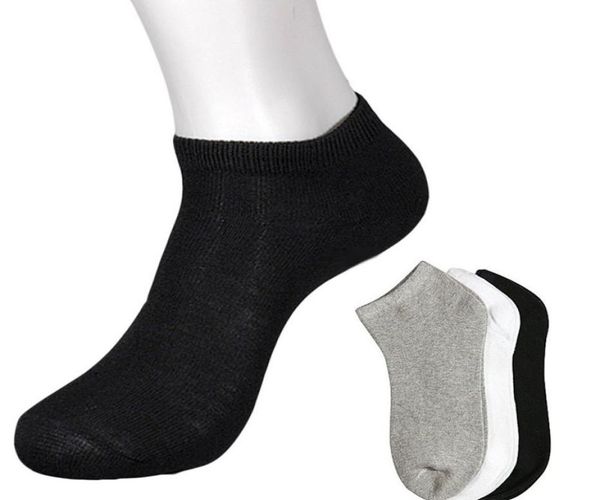 

wholemens low cut athletic ankle sport anklequarter crew socks black white gray6776289