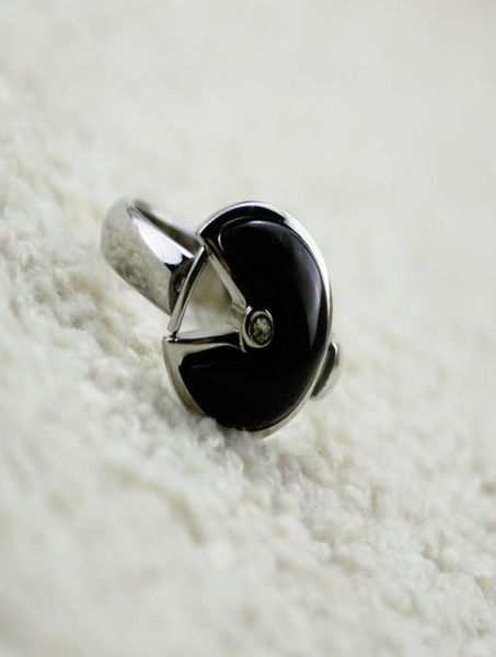 

lucky agate ring women amulette ring asymmetrical women wedding party guard rings4558615, Silver