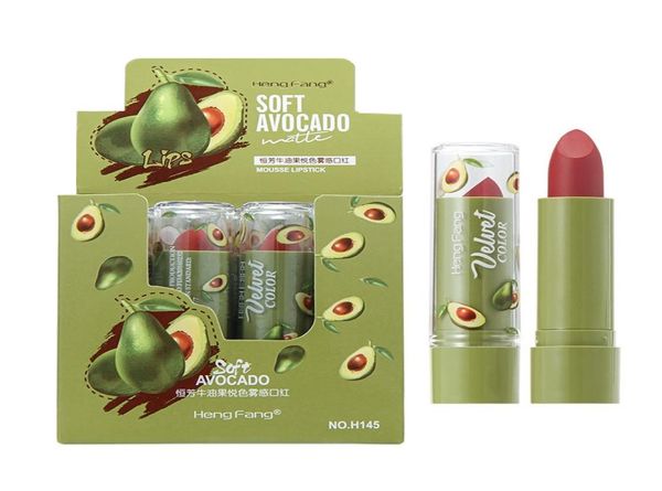 

12pcslot hengfang women matte lipstick natural avocado moisturizing moisturizing lipstick long lasting waterproof beauty makeup8665390