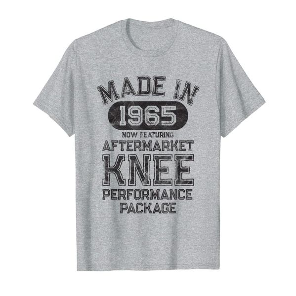 

knee replacement get well gift made in 1965 tshirt012341563688, White;black