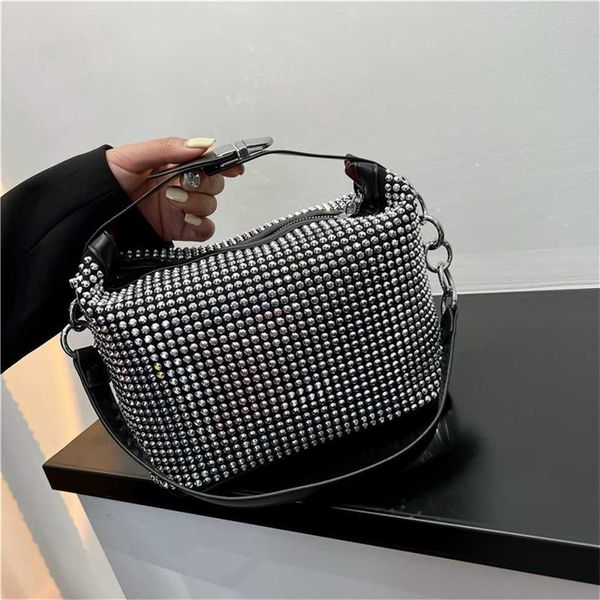 

fashion inlaid women's 2023 new sparkling chain single shoulder crossbody small square bag 55% off factory online