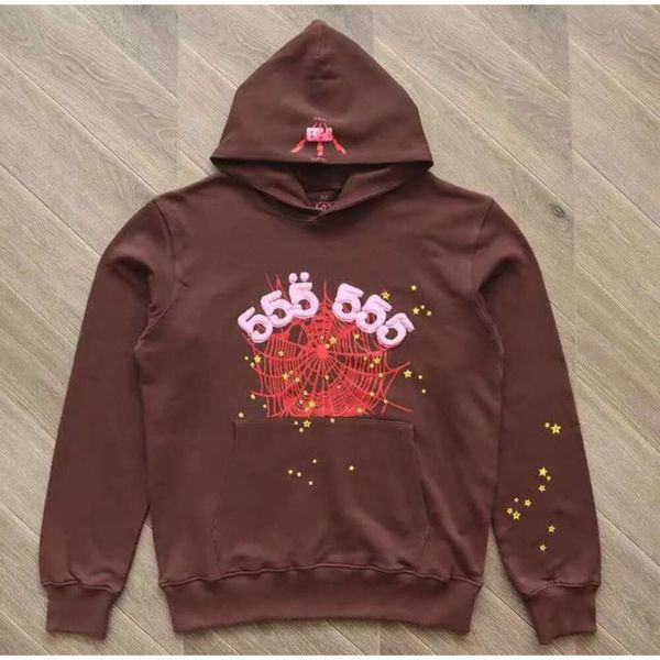

designer spider sp5der hoodies young sweatshirts streetwear thug 555 angel hoody men women 11 pullover hooded printing web sweats gray117, Black