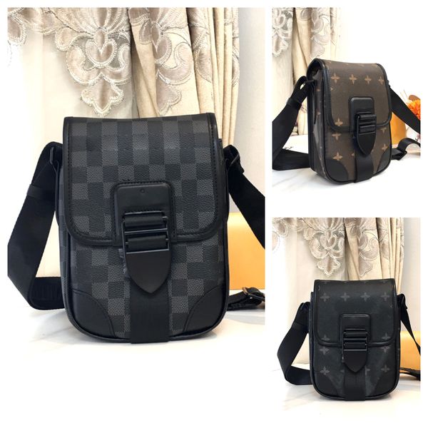 

designer men's crossbody bag classic old flower embossed monograms shoulder bag envelope bag cell phone bag luxury handbag 6a high qual