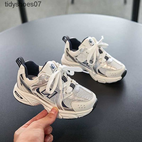

girls' letter running shoes 2023 summer new children's shoes boys' ultra light anti slip sports shoes baby kids fashion brand, Black