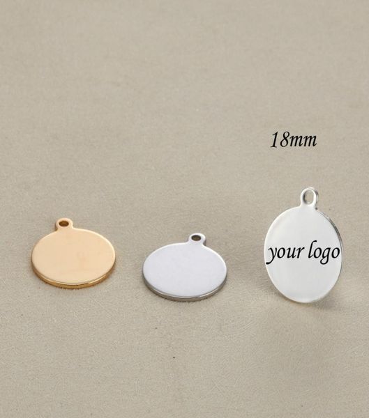 

18mm custom stainless steel charmcustomized charm with your own logo4747002, Bronze;silver
