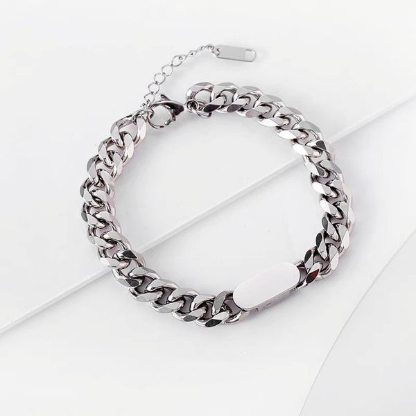 

Cool Hip Hop Style Cuban Link Chain Necklace Bracelet for Women Gift