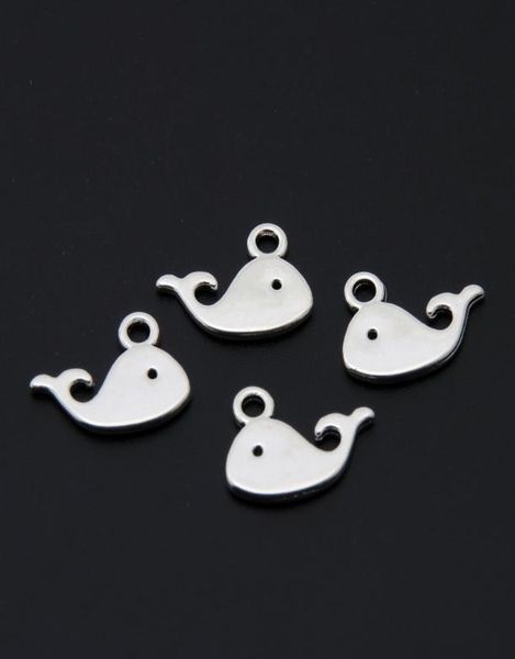 

200pcs silver color lovely dolphin whale animal charms nautical beach pendant jewelry making diy handmade accessories a33804668316, Bronze;silver