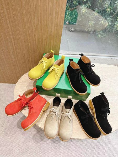

women helium desert boot designer cow suede low boots cowhide high-quality fashion outdoors platform nude shoes size 35-40, Black