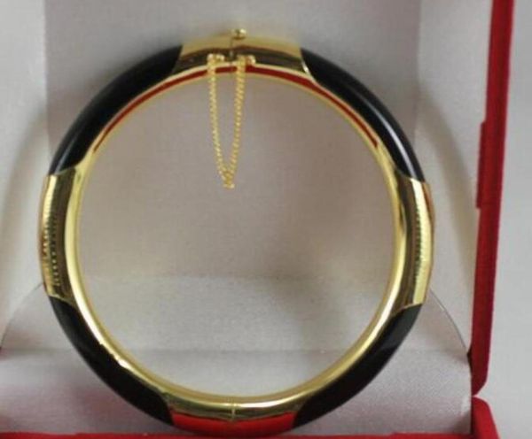

6 colour blackgreenpinkredpurplemixed colour jades bangle bracelet 9995348, Black