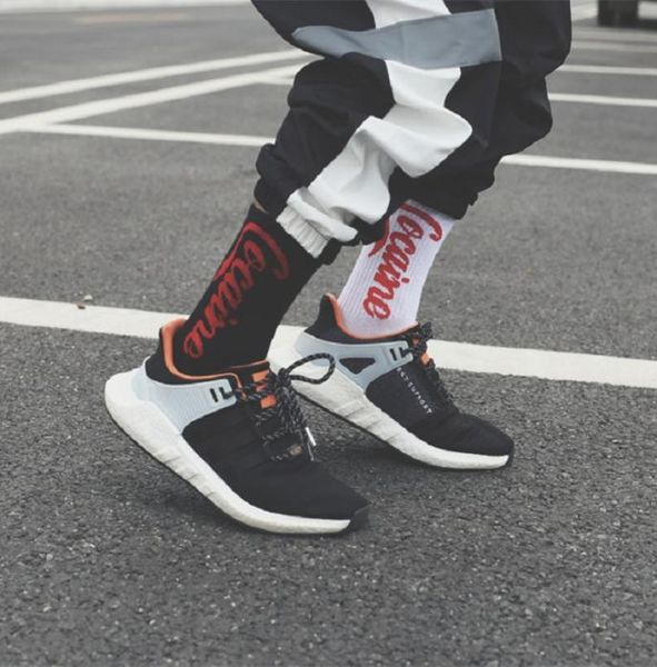 

januarysnow summer long men039s tide street europe and america hip hop wild cola socks female ins skateboard socks haraj9665701, Black