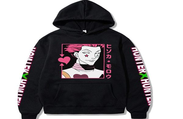 

hunter x hunter men hoodie hisoka cosplay sweatshier anime kurapika gon css hoodie fashion pullover male y01111261818, Black