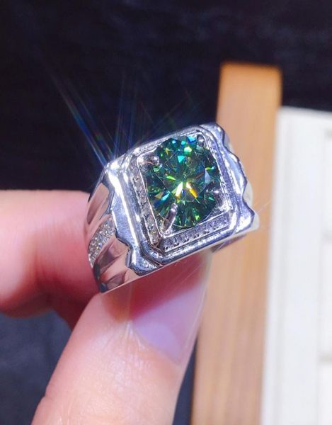 

2021 choucong brand 2ct wedding rings luxury jewelry 925 sterling silver round cut emerald cz diamond gemstones party women men en2250235, Slivery;golden