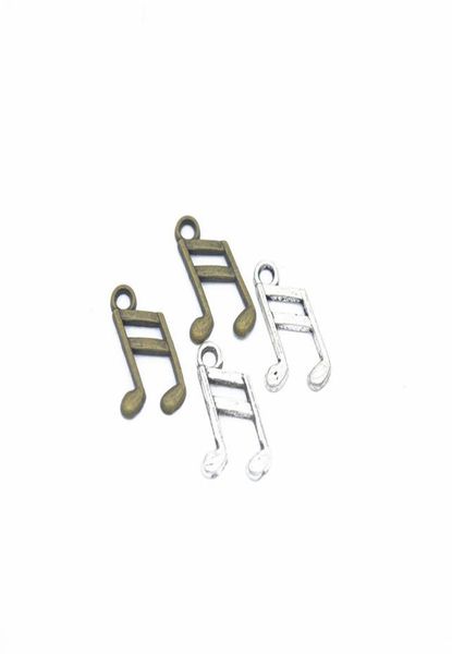 

300pcspack music note charms diy jewelry making pendant fit bracelets necklaces earrings handmade crafts silver bronze charm7736476, Bronze;silver