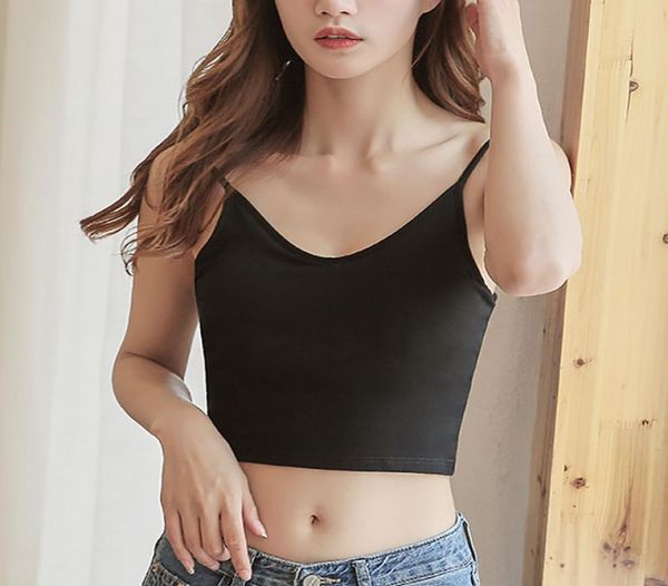

women lingeries push up bralette beauty back tube female chest pad camisole bottoming 6490542, Black;white