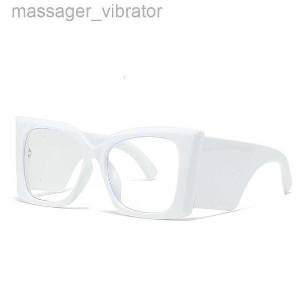 

sunglasses high-end women's ins modern style anti blue light versatile trend flat light mirror 1051 f1mc6 hfcq, White;black