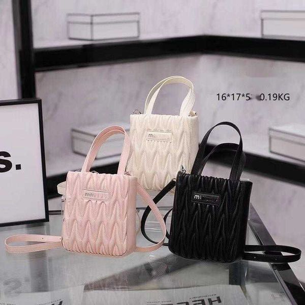 

designer luxury women's bag letter pleated small square bag tramp underarm bag oblique span mini hand saddle bag horizontal chain gift