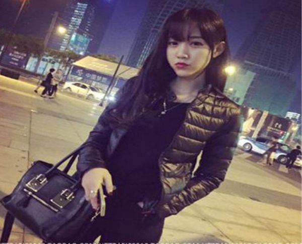 

wholesale- cockcon winter women in europe ama a short section of cultivating outwear cotton padded warm jacket outwear rt54145193, Black;brown