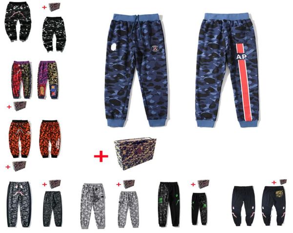 

22ss mens sport pants space cotton trousers men tracksuit bottoms joggers tech fleece camo pant with box5387507, Black