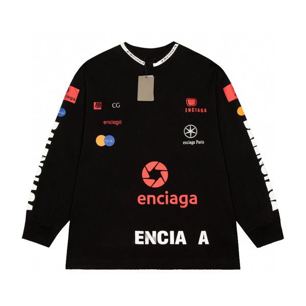 

men's plus tees & polos round neck embroidered and printed polar style summer wear with street pure cotton t-shirts 20042, Black