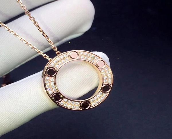 

luxury pendant necklace fashion round necklaces stone for man woman design personality 8 option with box2006437, Silver