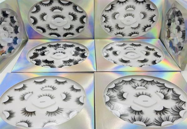 

8 pairs 10mm 25mm faux 3d mink eyelashes mixed styles false eyelash makeup natural long extension fake lashes whole25498598493